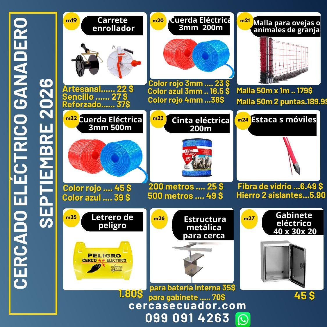 Cuerda eléctrica ganadera SPARK